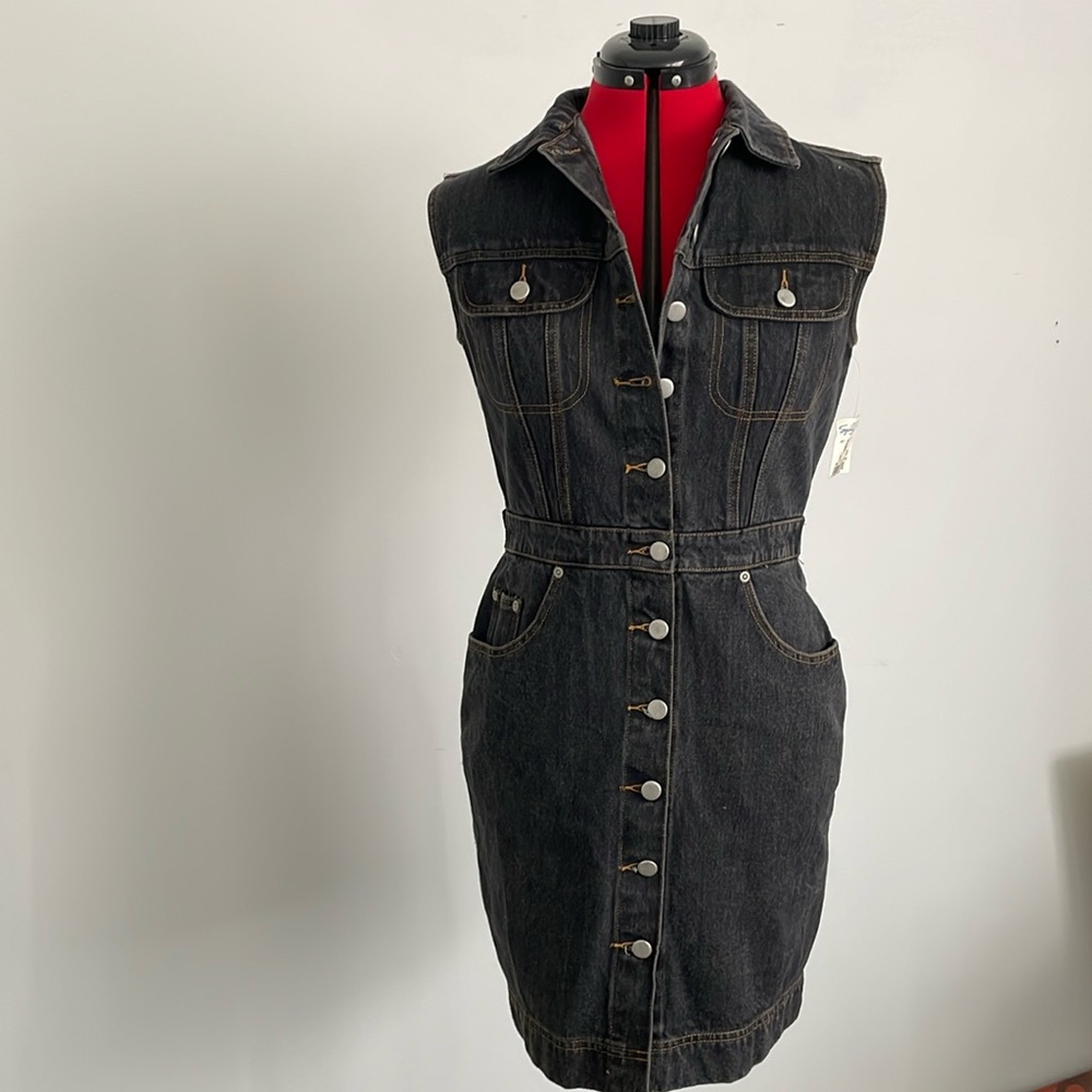 Vintage Dead Stock Gray Denim Dress